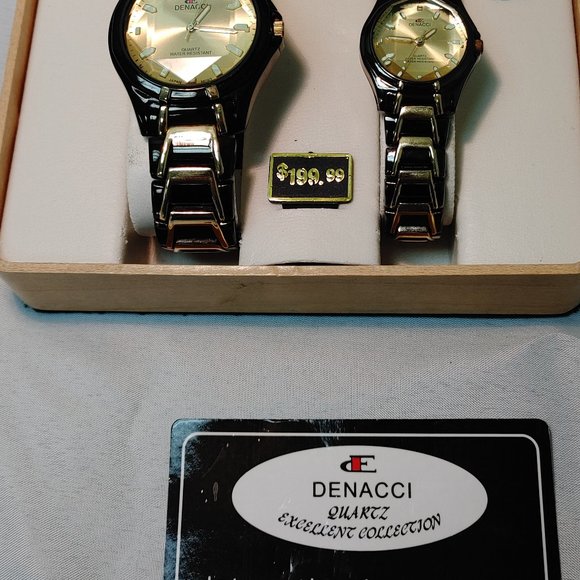 DENACCI HIS AND HERS WATCHES ( NEEDS BATTERIES) - Picture 5 of 11